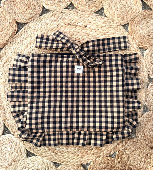 Brown & Black Gingham Bible Sleeve